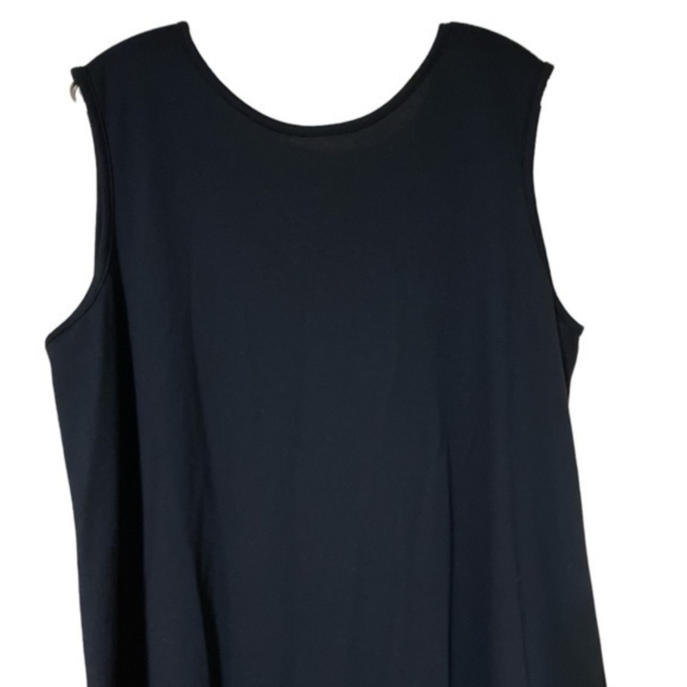 Bobbie Brooks Woman Plus Black Stretch Maxi Tank Dress‎ Side Slits Size 18W/20W